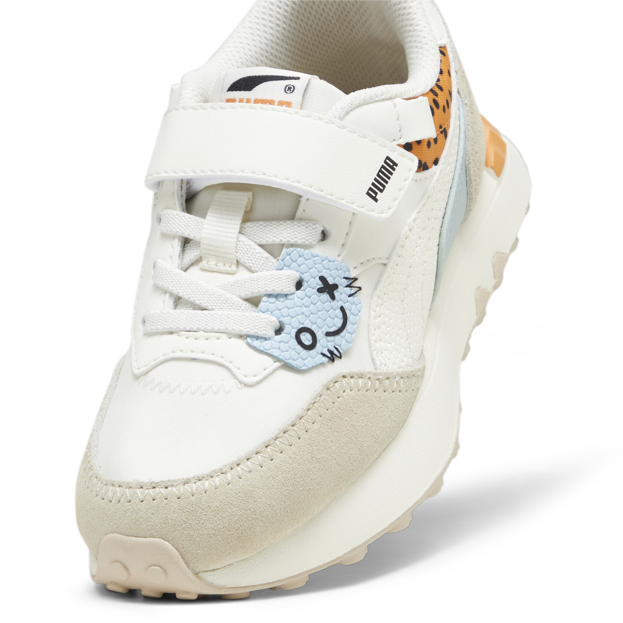 Kids' PUMA Rider FV Mix Match Sneakers In White, Size EU 31