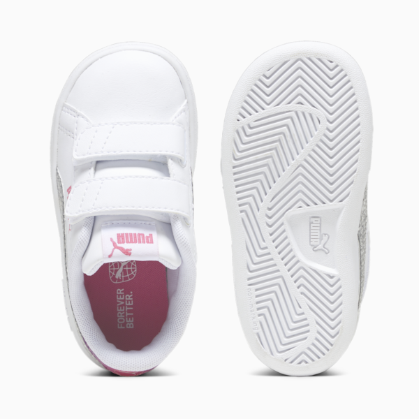 PUMA Smash 3.0 Star Glo Toddlers' Sneakers, PUMA White-PUMA Silver-Strawberry Burst-Purple Pop, large-ZAF