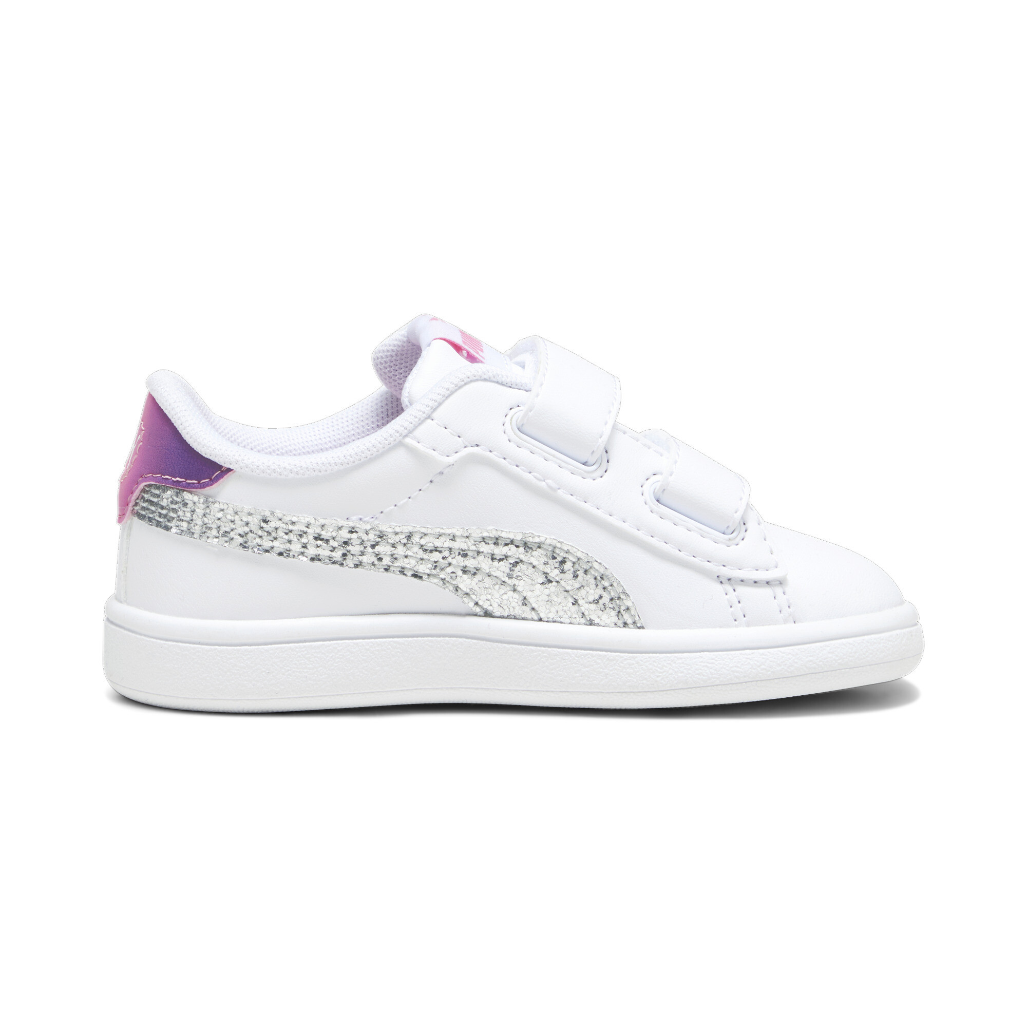 Women's Puma Smash 3.0 Star Glo Toddlers' Sneakers, White, Size 27, Shoes