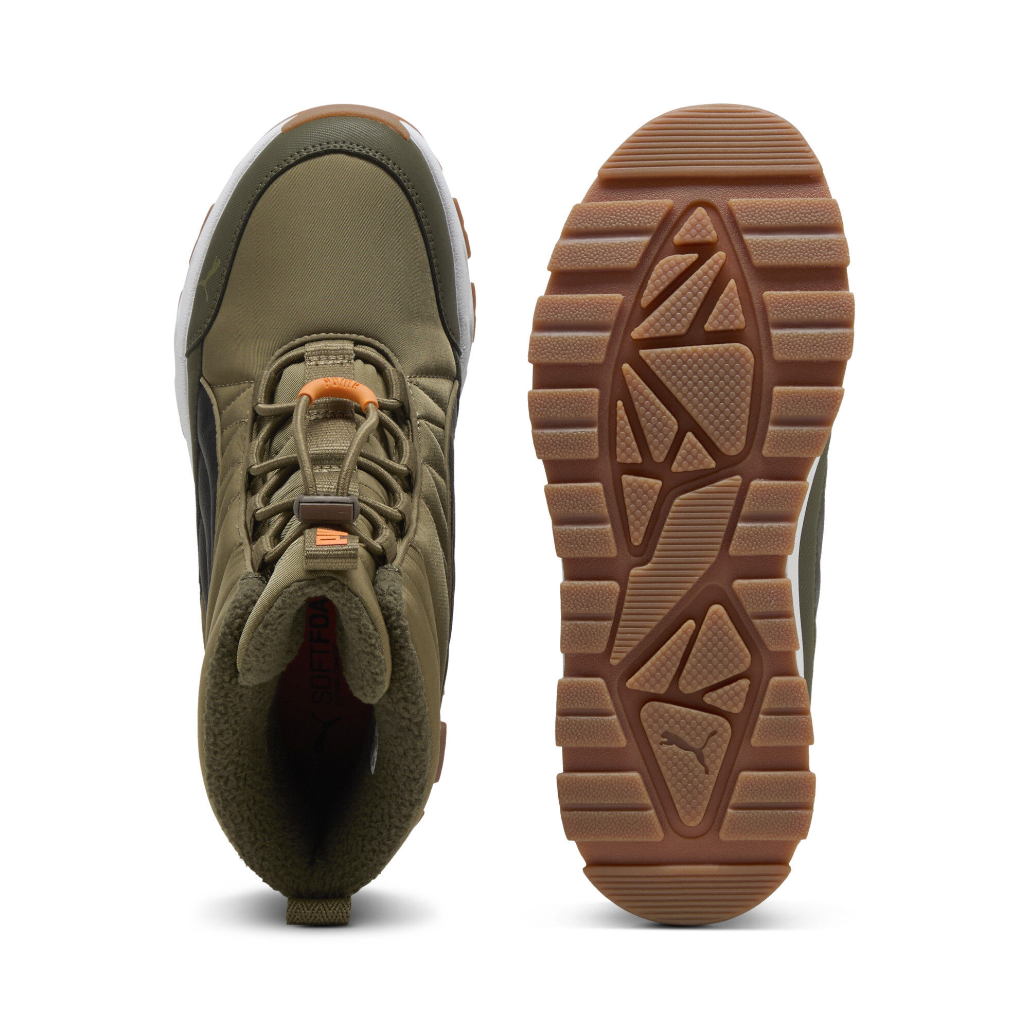 PUMA Evolve schoenen, Zwart/Oranje, Maat 36 thumbnail 4