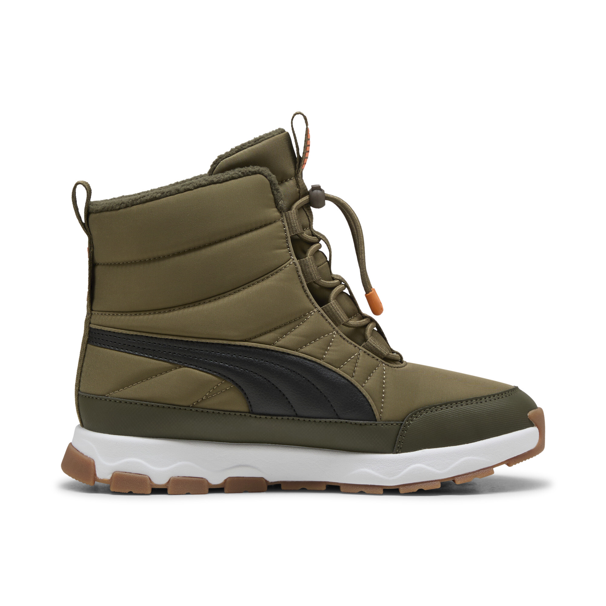 PUMA Evolve schoenen, Zwart/Oranje, Maat 36 thumbnail 3