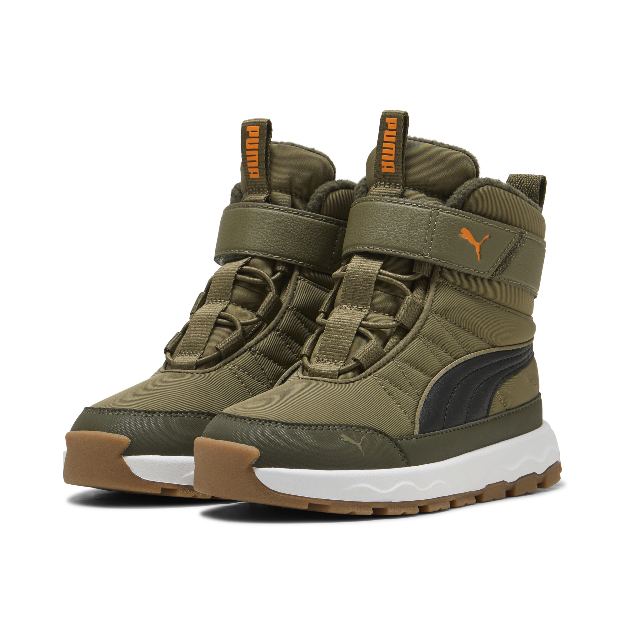 PUMA Evolve laarzen, Zwart/Oranje, Maat 34 thumbnail 6