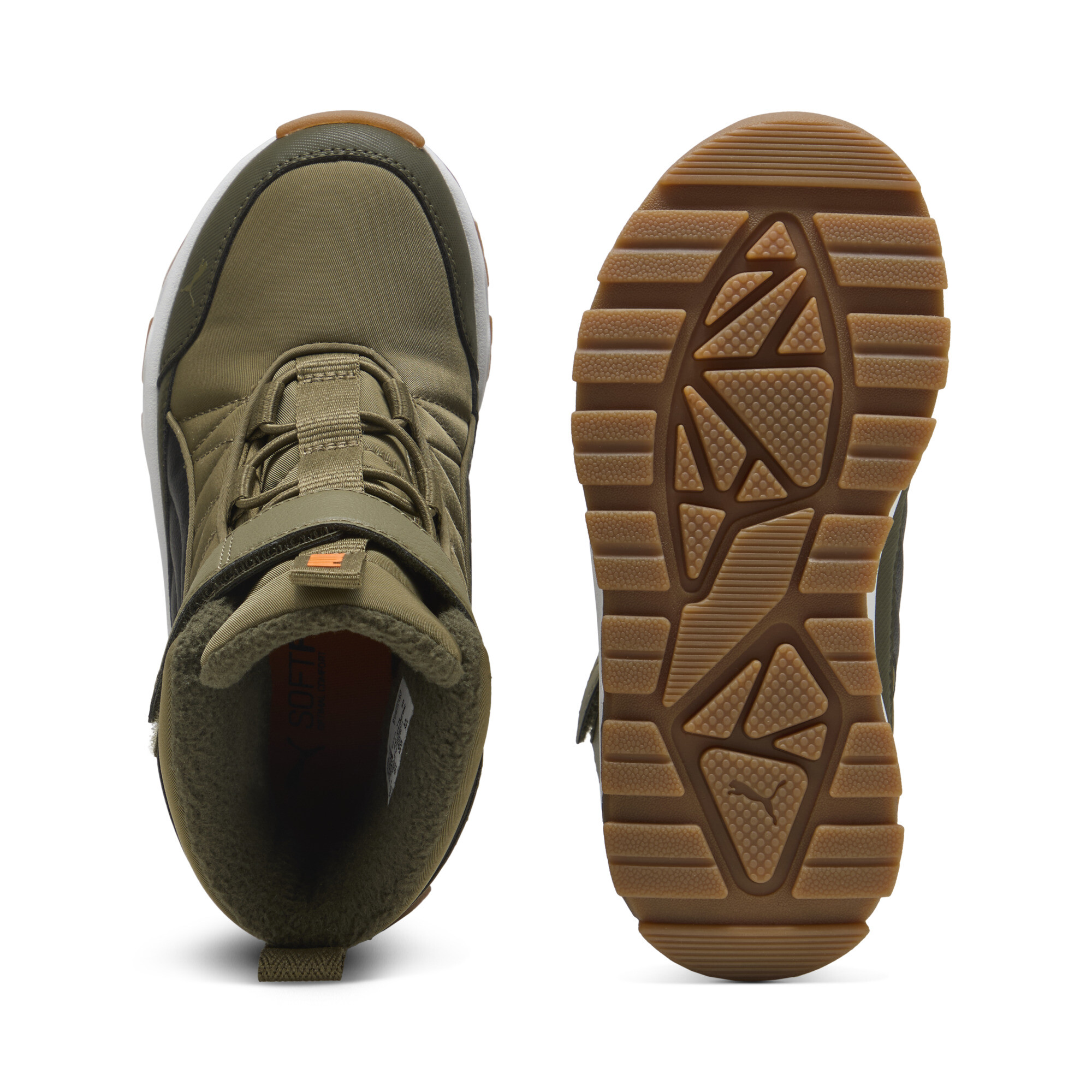 PUMA Evolve laarzen, Zwart/Oranje, Maat 34 thumbnail 4