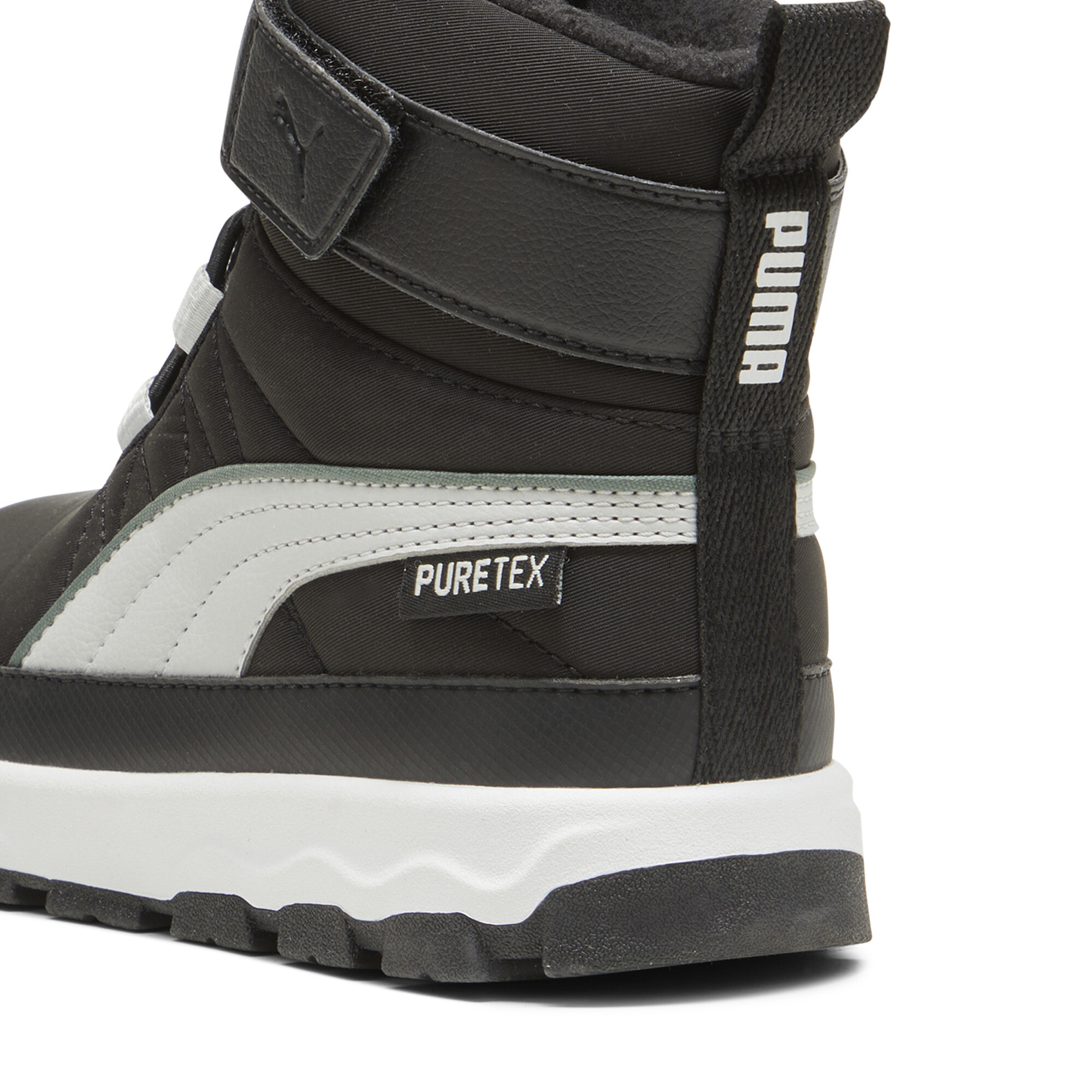 Puma Evolve Puretex Kids' Boots, Black, Size 34.5, Shoes