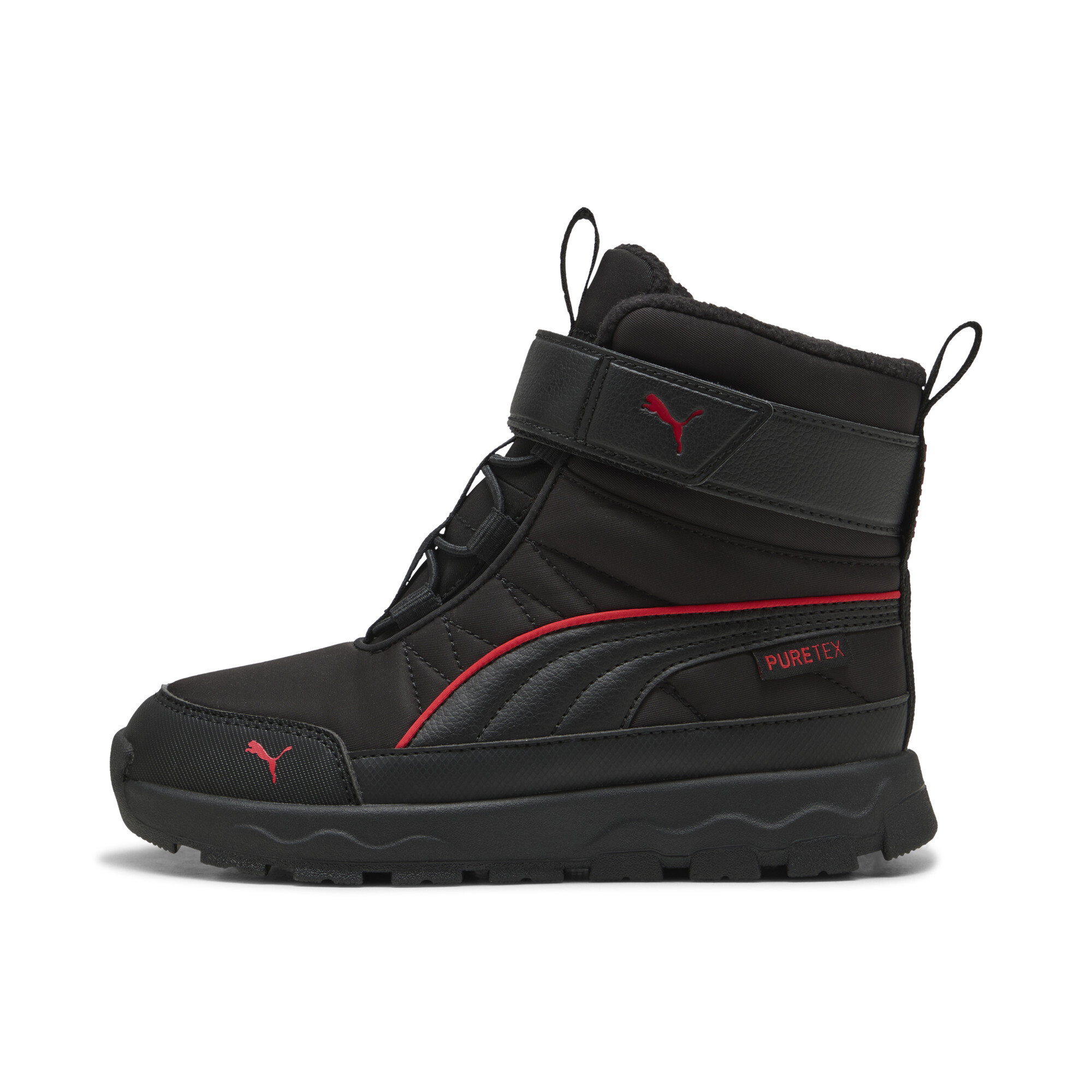 PUMA Evolve Puretex Little Kids' Easy On Waterproof Boots in Black, Size 3.5