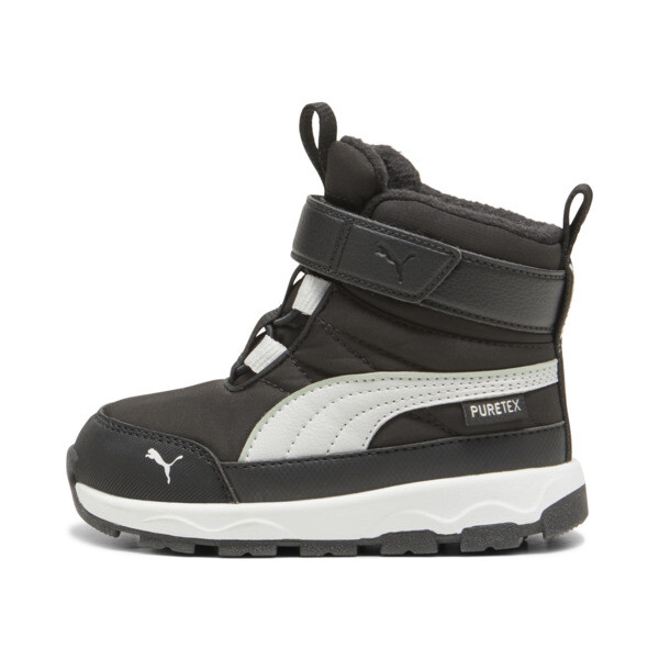 Puma Evolve Toddlers' Boots In Black-ash Gray- White