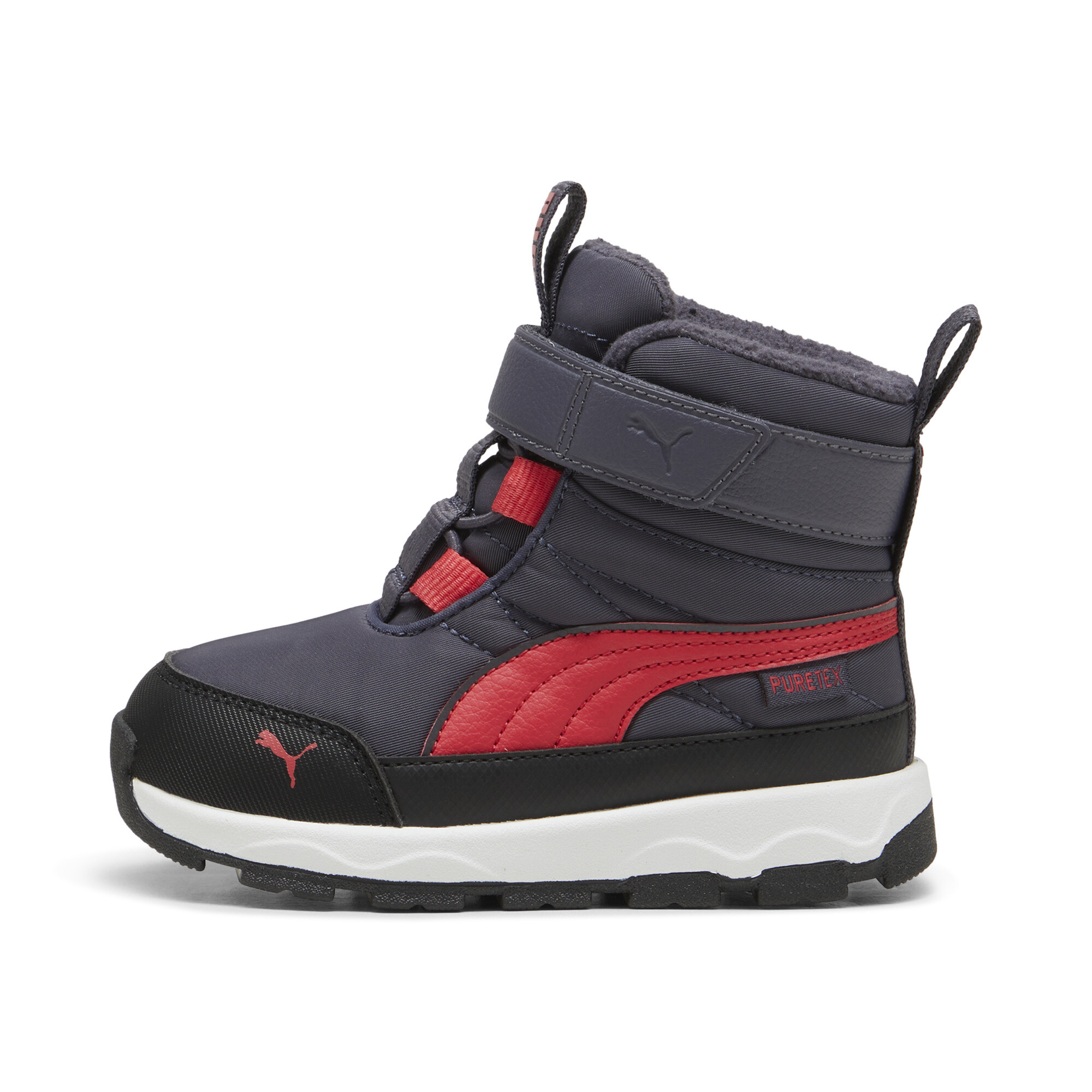 Puma Evolve Stiefel Kleinkinder | Mit Plain | Galactic Gray/Tart Cherry/Black | Größe: 20