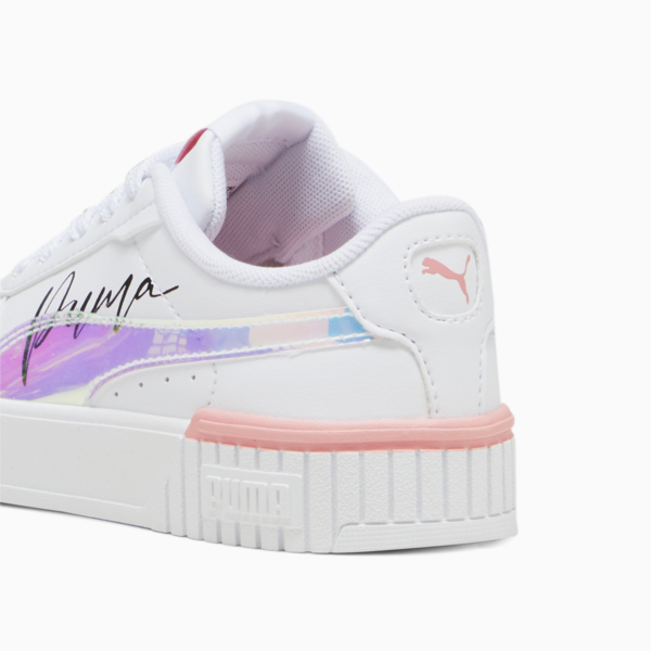 Carina 2.0 Crystal Wing Kids' Sneakers, PUMA White-Peach Smoothie-PUMA Black, large-ZAF