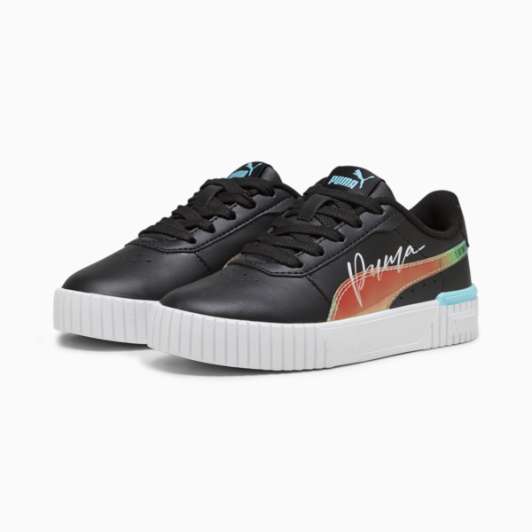 Carina 2.0 Crystal Wing Kids' Sneakers, PUMA Black-Team Aqua-PUMA White, large-ZAF