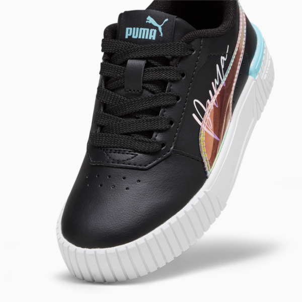 Carina 2.0 Crystal Wing Kids' Sneakers, PUMA Black-Team Aqua-PUMA White, large-ZAF