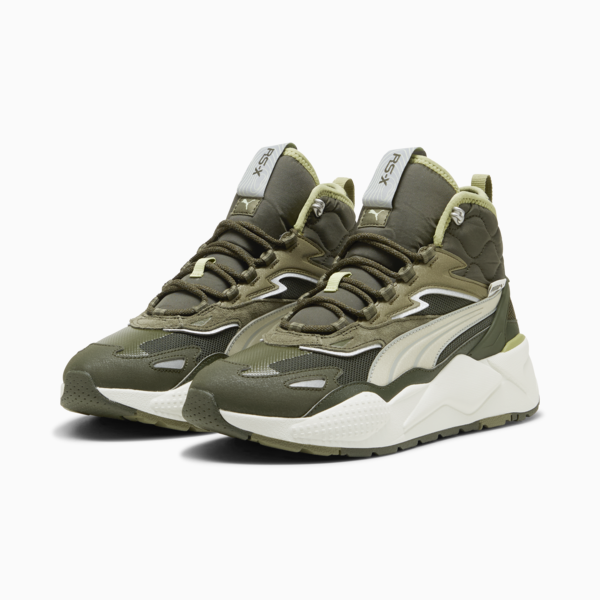 RS-X Hi Sneakers, Dark Olive-Vapor Gray, large-MEX