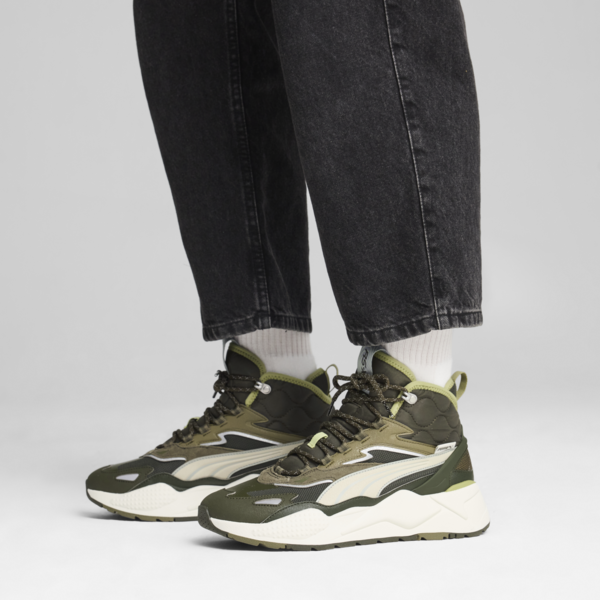 RS-X Hi Sneakers, Dark Olive-Vapor Gray, large-MEX