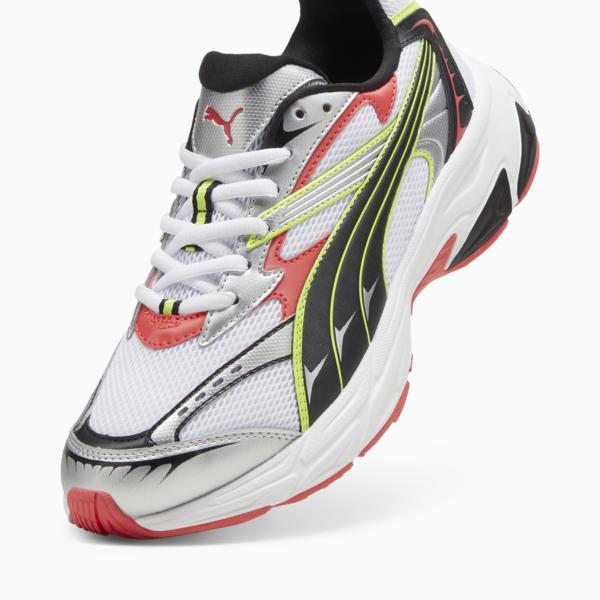 PUMA Morphic Sneakers, PUMA White-Active Red-PUMA Black, large-ZAF