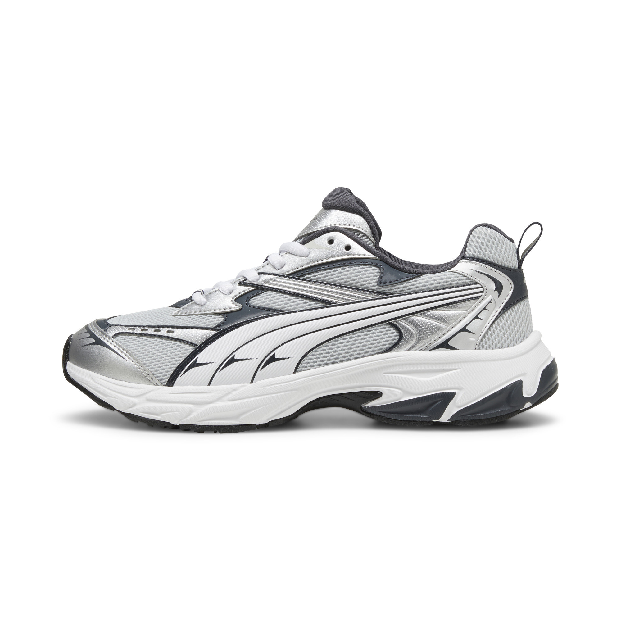 Puma Morphic Sneakers Schuhe | Mit Plain | Glacial Gray/White/Strongray | Größe: 44