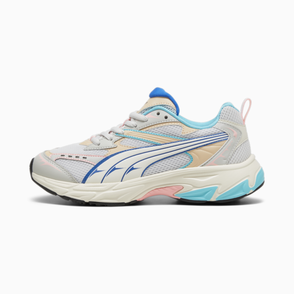 Zapatillas PUMA Morphic, Feather Gray-Team Aqua-Frosted Ivory, large-ARG