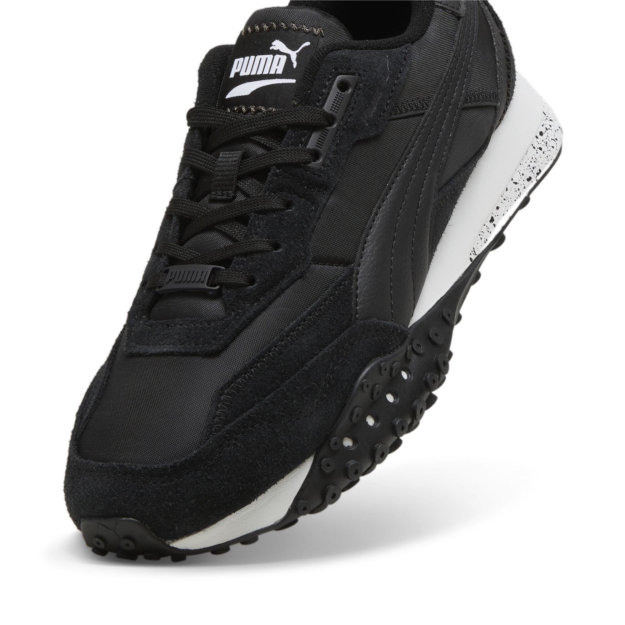 Men's PUMA Blktop Rider Sneakers In Black, Size EU 37.5