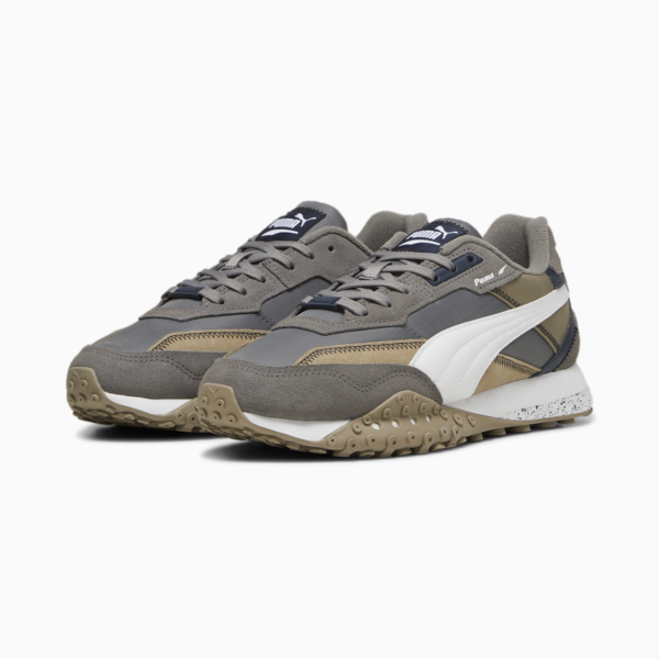 Blktop Rider Sneakers, Cast Iron-PUMA White, large-MEX