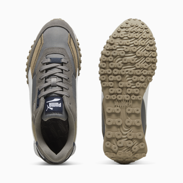 Blktop Rider Sneakers, Cast Iron-PUMA White, large-MEX