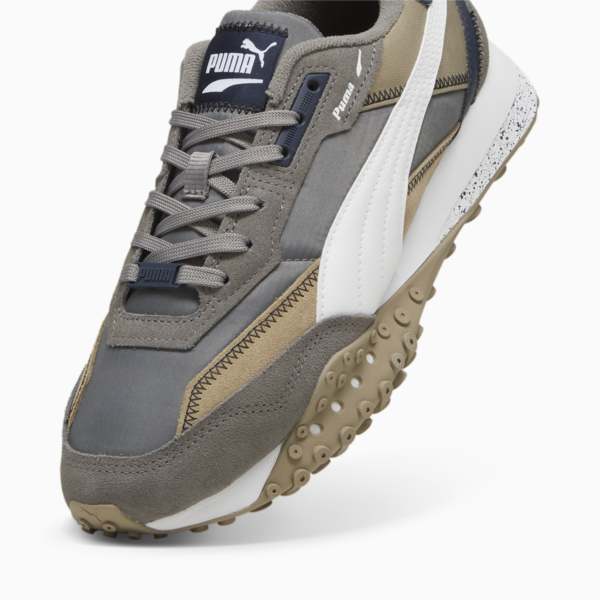 Blktop Rider Sneakers, Cast Iron-PUMA White, large-MEX
