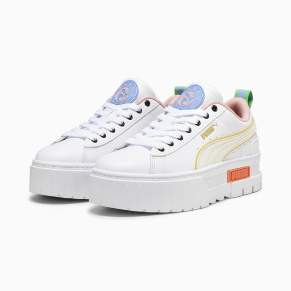 Mayze "Women on the Ball" Women's Sneakers, PUMA White, large-ZAF