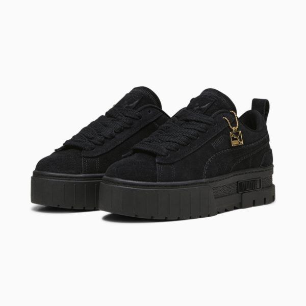 Mayze Reclaim Suede Women's Sneakers, PUMA Black, large-ZAF