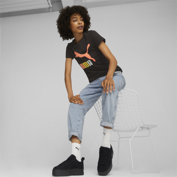 Mayze Reclaim Suede Women's Sneakers, PUMA Black, large-ZAF