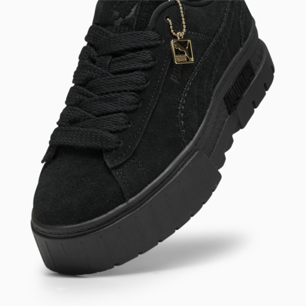 Mayze Reclaim Suede Women's Sneakers, PUMA Black, large-ZAF