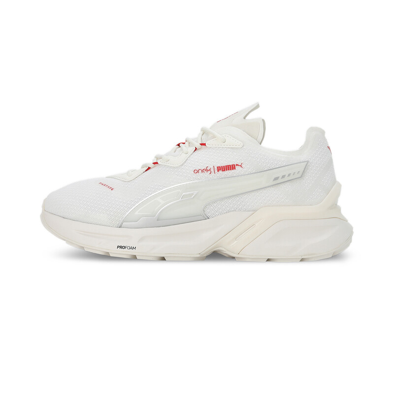 

PUMA X One8 PWRFRAME Aerogram Unisex Sneakers, White/red