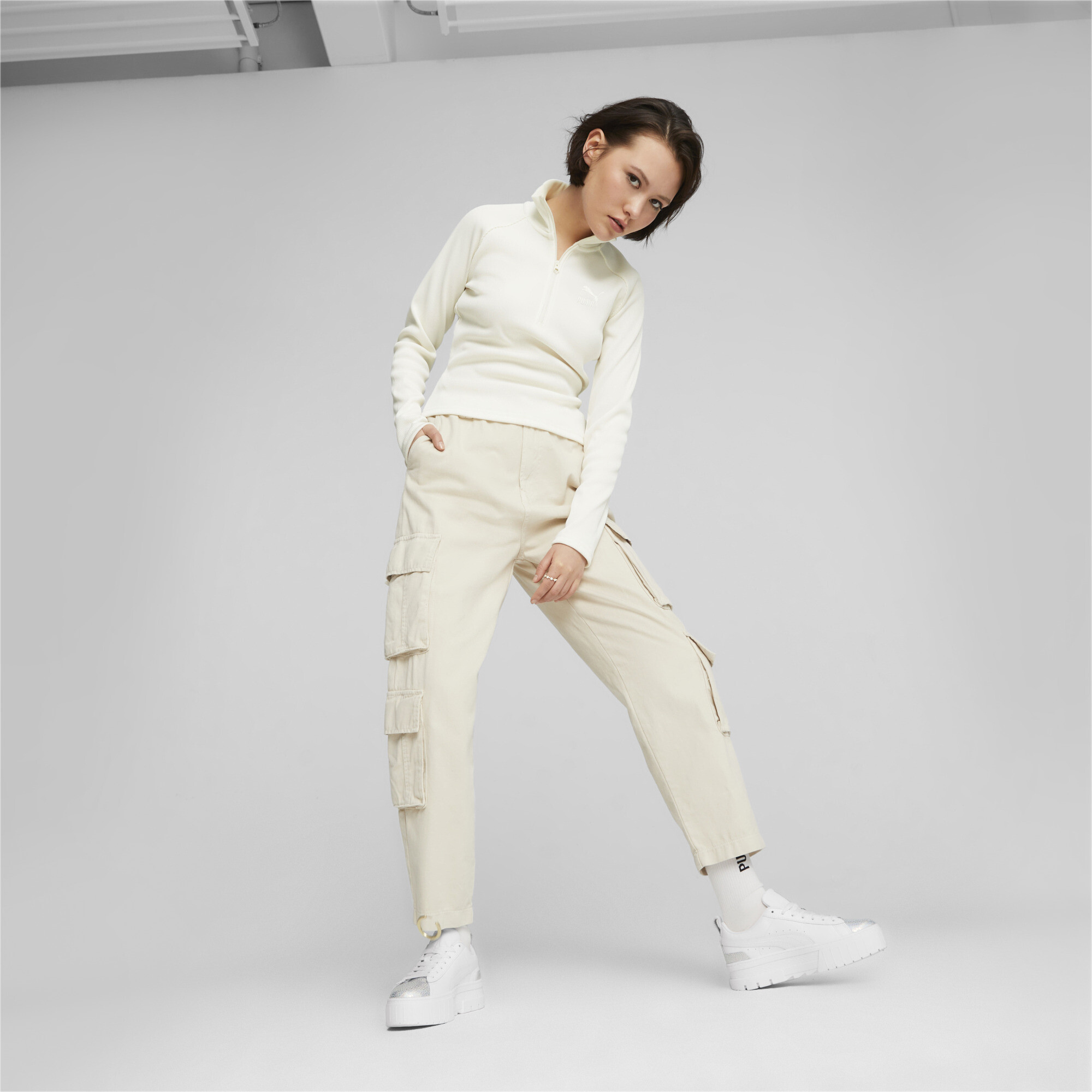 Women's PUMA Mayze Tomorrowland Fashion Sneakers Women In White, Size EU 37.5