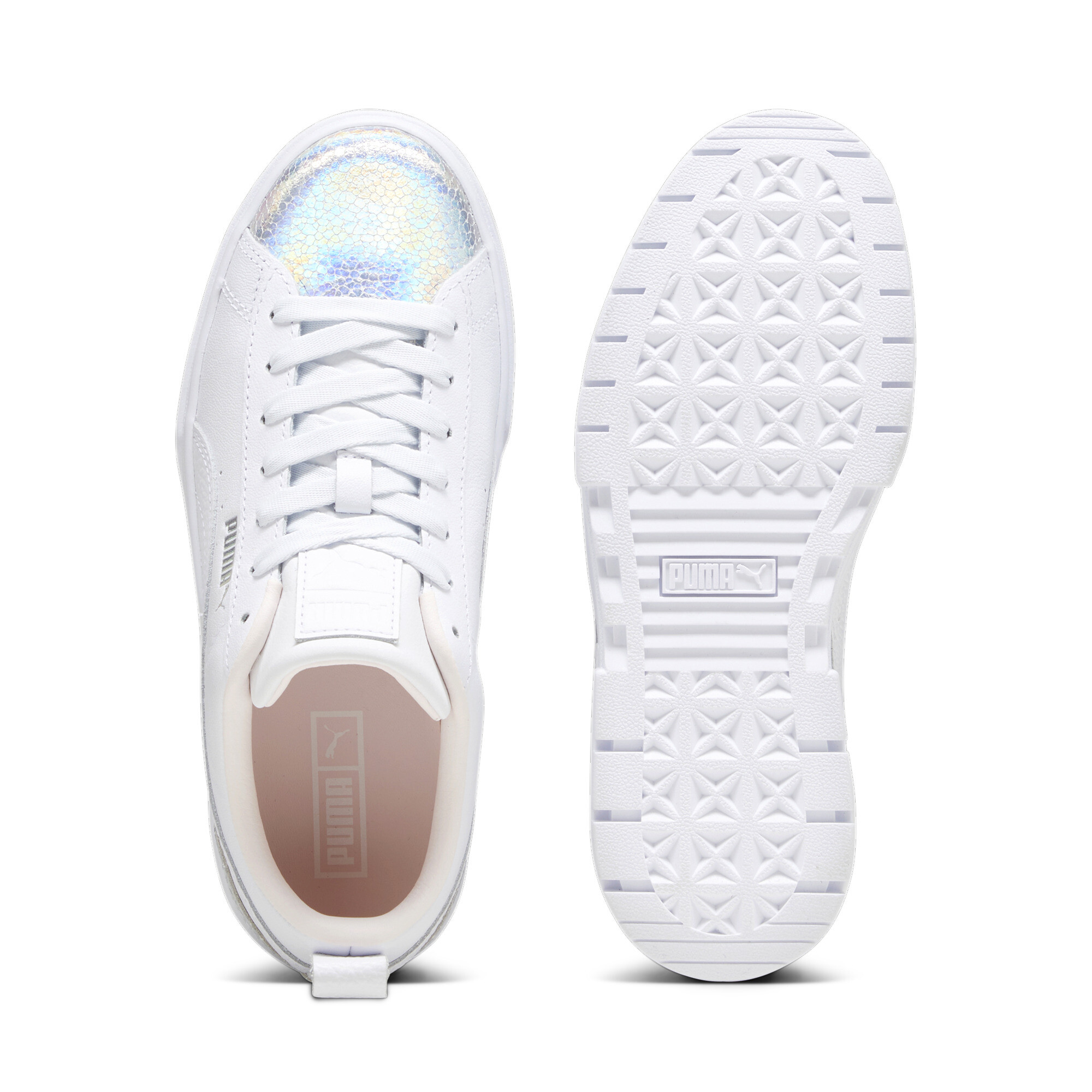 Women's PUMA Mayze Tomorrowland Fashion Sneakers Women In White, Size EU 37.5