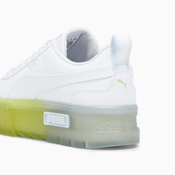 Mayze Beach Days Women's Sneakers, PUMA White-Spring Fern, large-ZAF