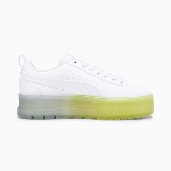 Mayze Beach Days Women's Sneakers, PUMA White-Spring Fern, large-ZAF