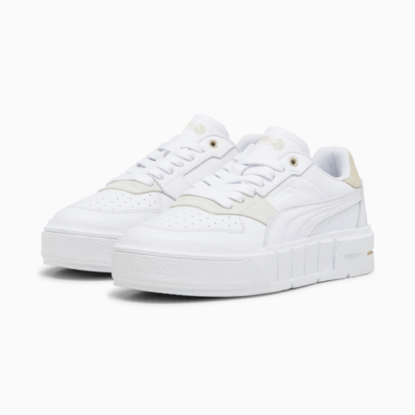 Cali Court Match Sneakers Women, PUMA White-Granola, large-MEX