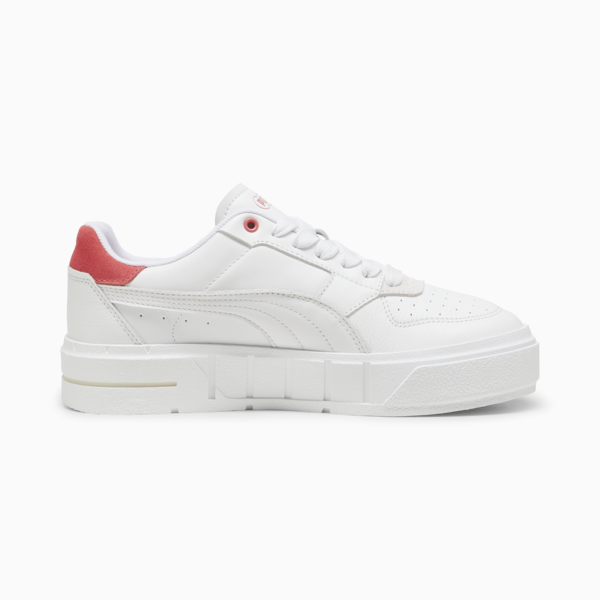 Cali Court Match Sneakers Women, PUMA White-Tart Cherry, large-ZAF