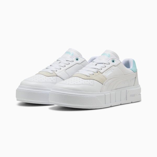 Tenis Cali Court Match para mujer, PUMA White-Safe Lake, large-MEX