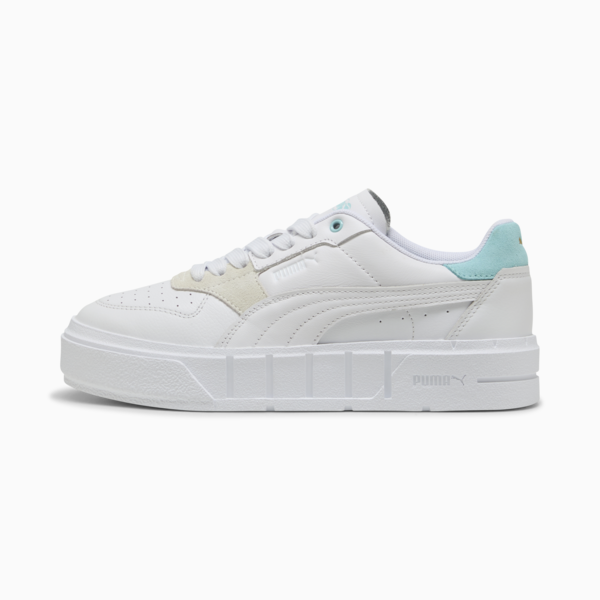 Tenis Cali Court Match para mujer, PUMA White-Safe Lake, large-MEX