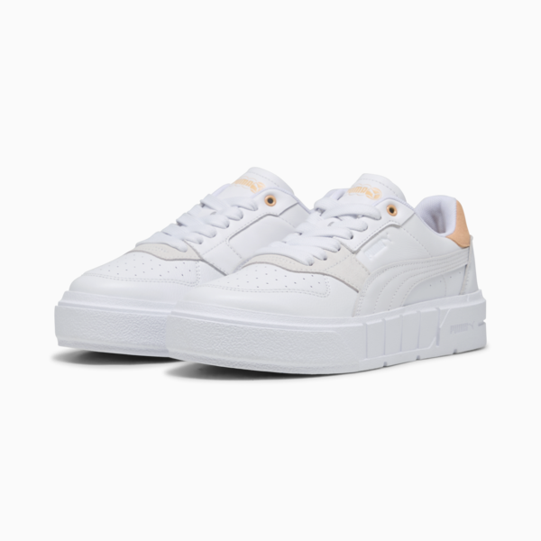 Cali Court Match Sneakers Women, PUMA White-Almost Apricot, large-ZAF