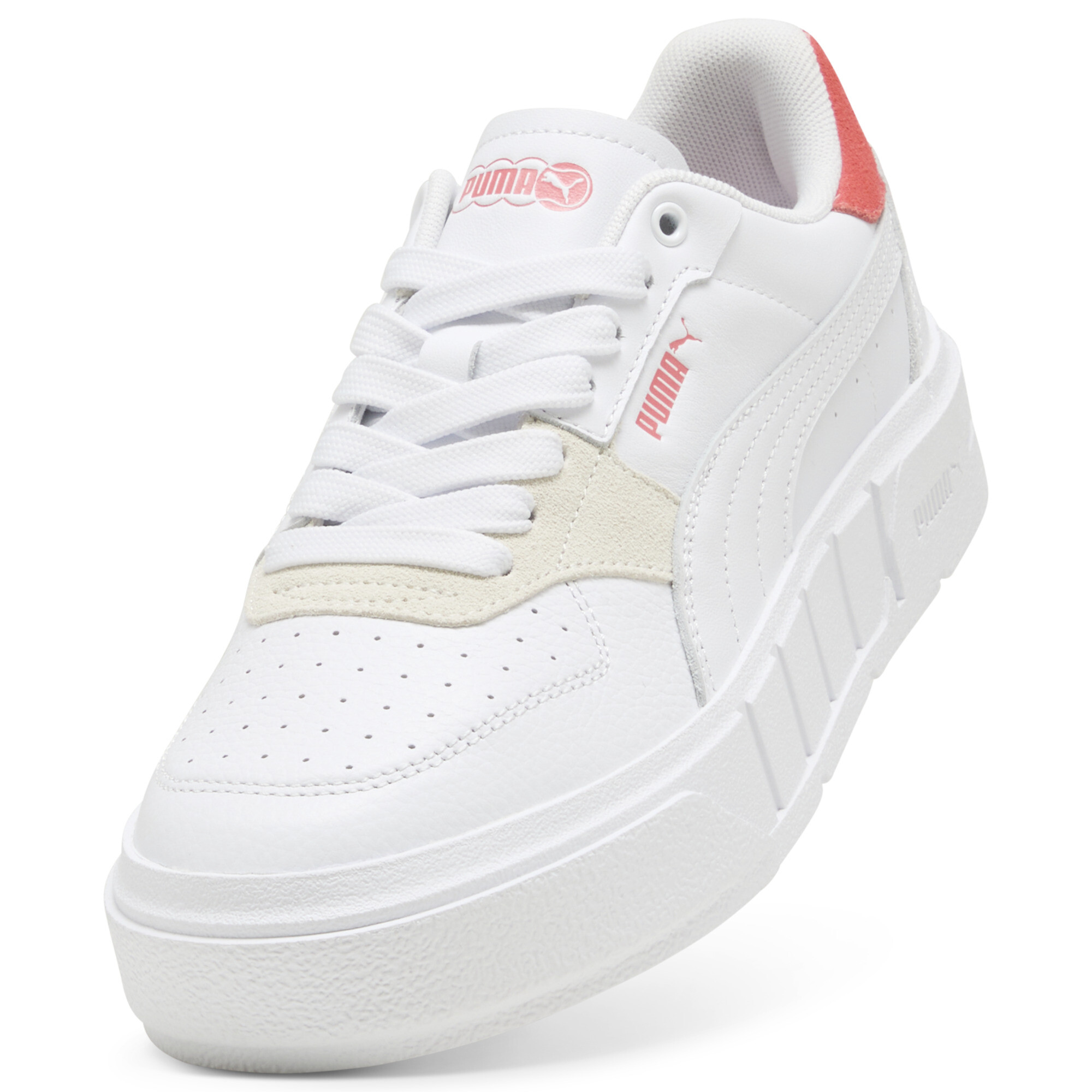 PUMA Cali Court Match sneakers voor Dames, Roze/Wit, Maat 39 thumbnail 2