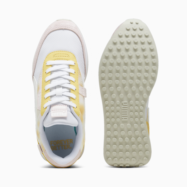Future Rider BD Women's Sneakers, PUMA White-Flaxen, large-ZAF