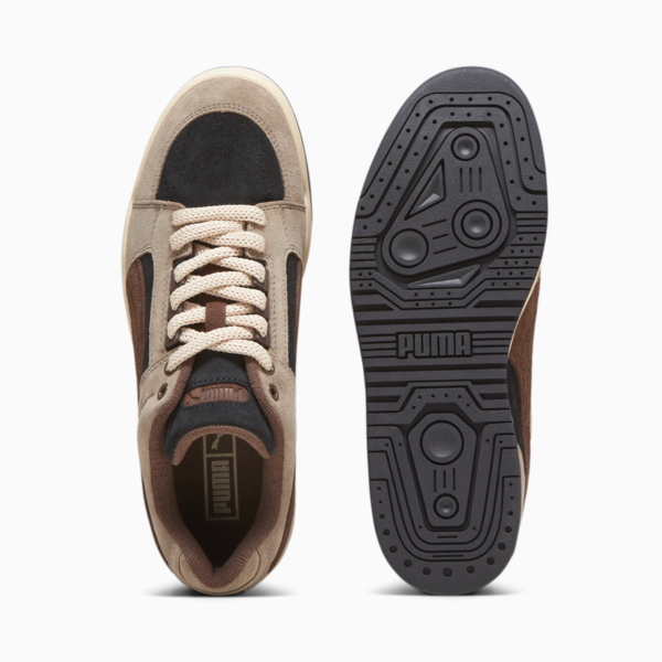 Slipstream Lo Texture Sneakers, PUMA Black-Totally Taupe-Chestnut Brown, large-ZAF