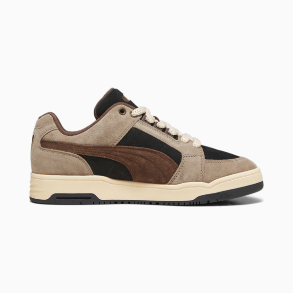 Slipstream Lo Texture Sneakers, PUMA Black-Totally Taupe-Chestnut Brown, large-ZAF