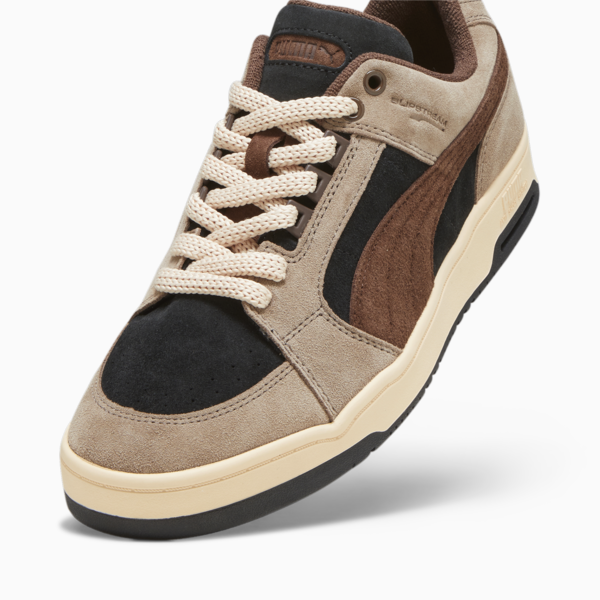 Slipstream Lo Texture Sneakers, PUMA Black-Totally Taupe-Chestnut Brown, large-ZAF