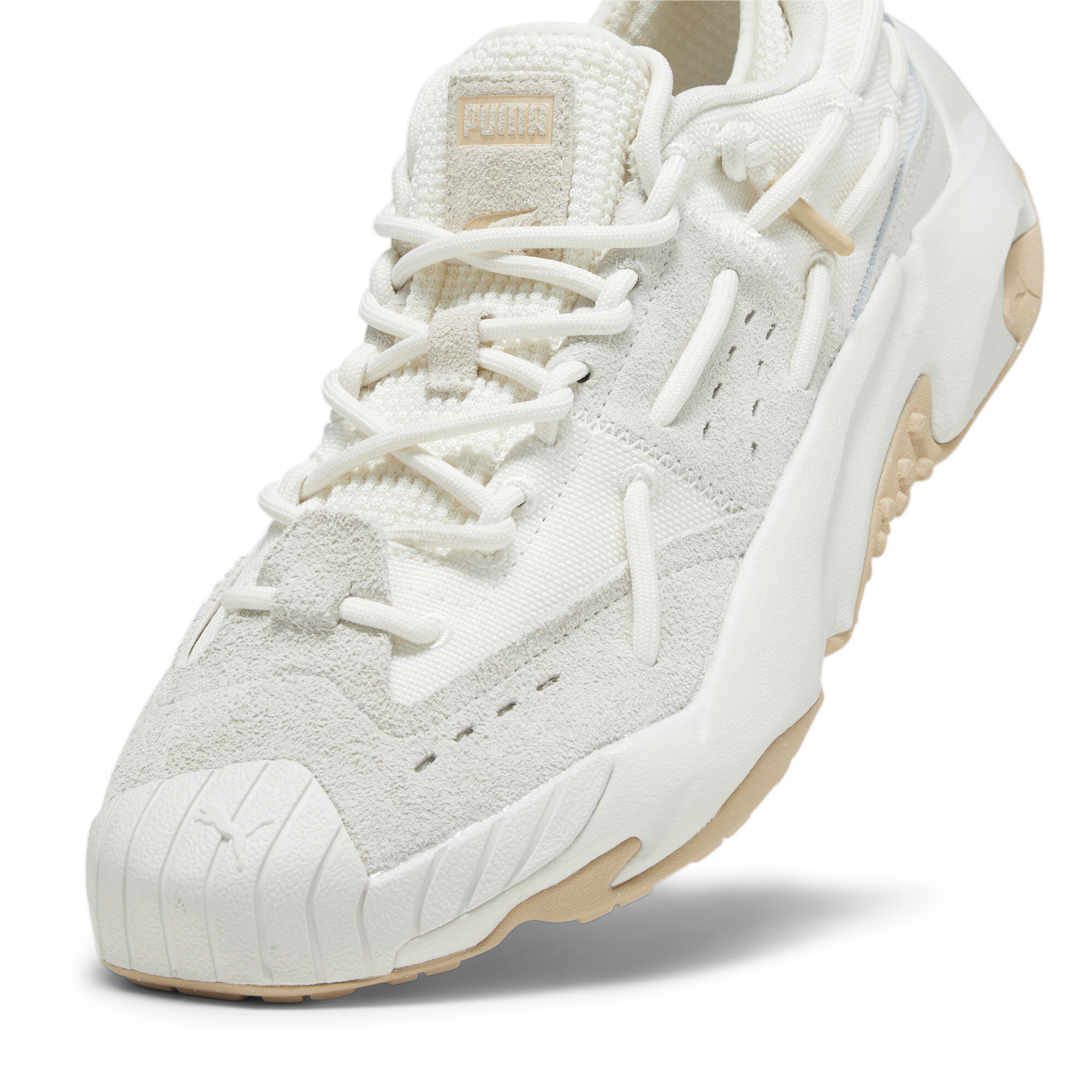 Men's PUMA Plexus Sand Sneakers In White, Size EU 38.5