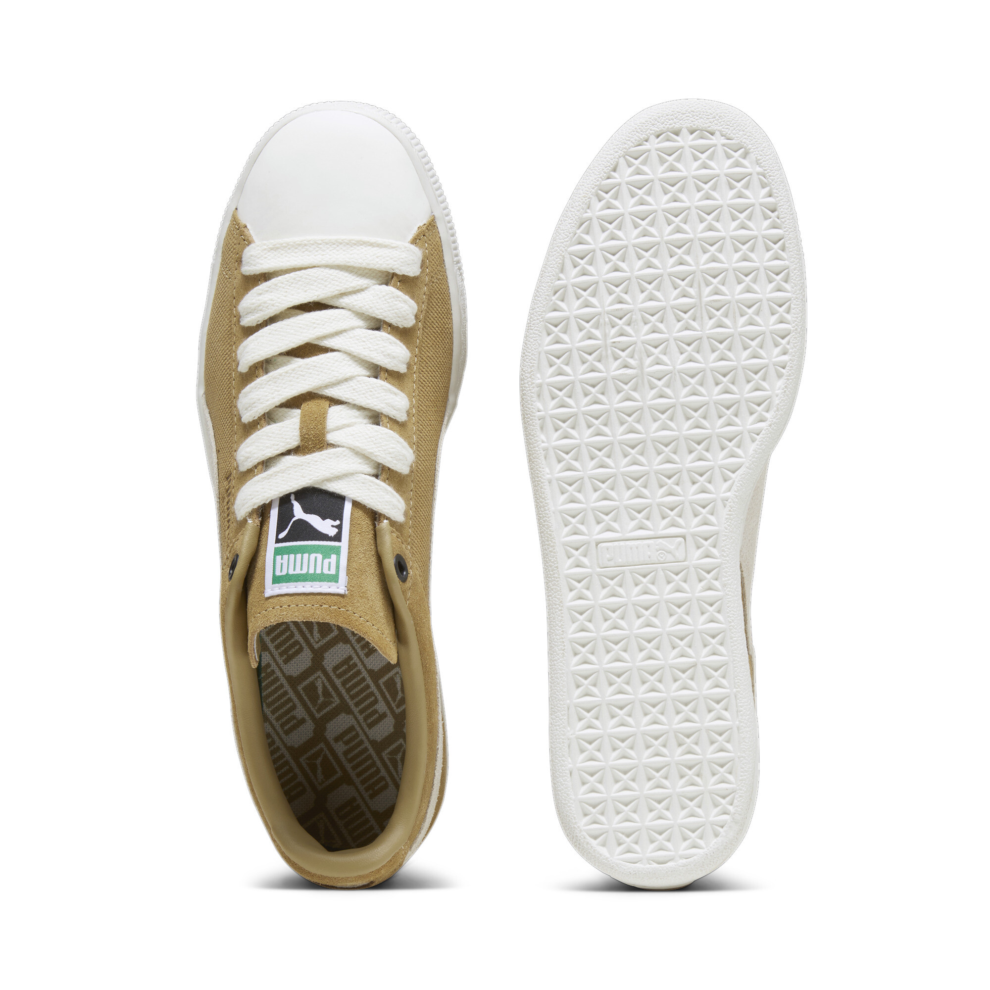 Men's PUMA Suede Hike Sneakers In 100 - Beige, Size EU 40.5