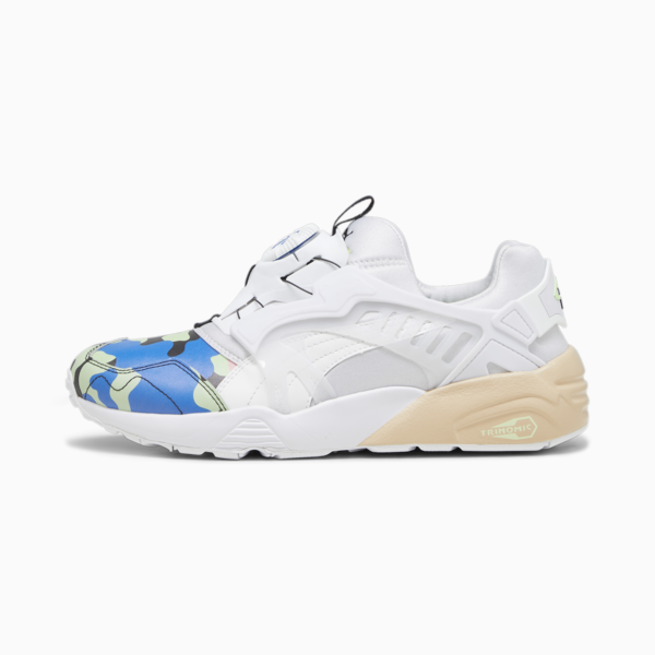 Disc Blaze Jungle Camo Sneakers, PUMA White-Ultra Blue, large-ZAF