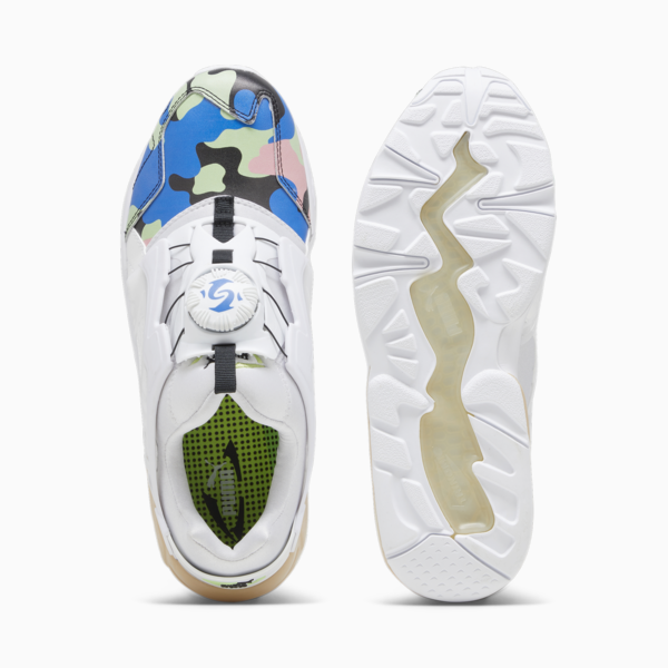 Disc Blaze Jungle Camo Sneakers, PUMA White-Ultra Blue, large-ZAF