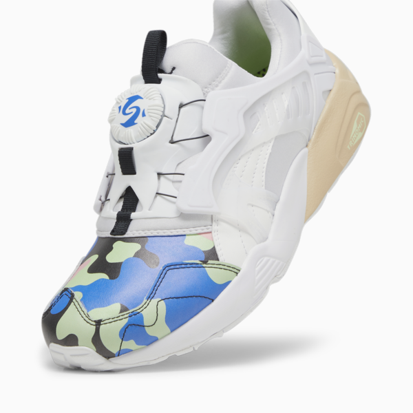 Disc Blaze Jungle Camo Sneakers, PUMA White-Ultra Blue, large-ZAF