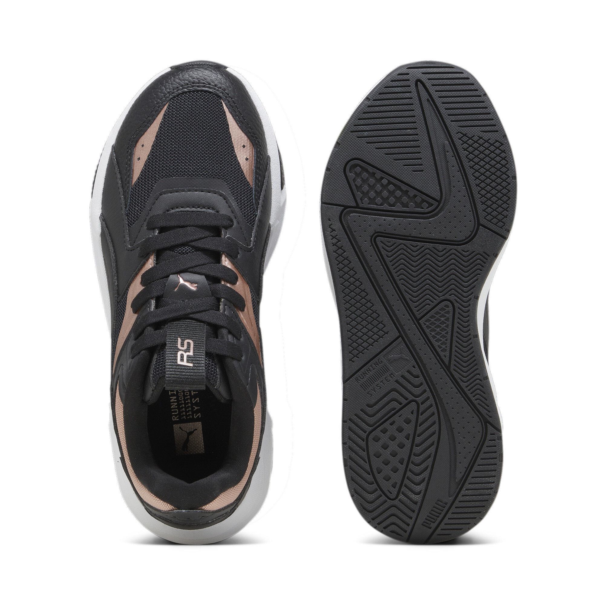 Women's PUMA RS-Pulsoid Metallic Sneakers In Black, Size EU 38.5
