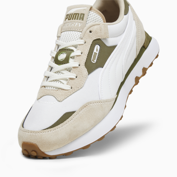 Rider FV Base Sneakers, Warm White-Olive Drab, large-ZAF