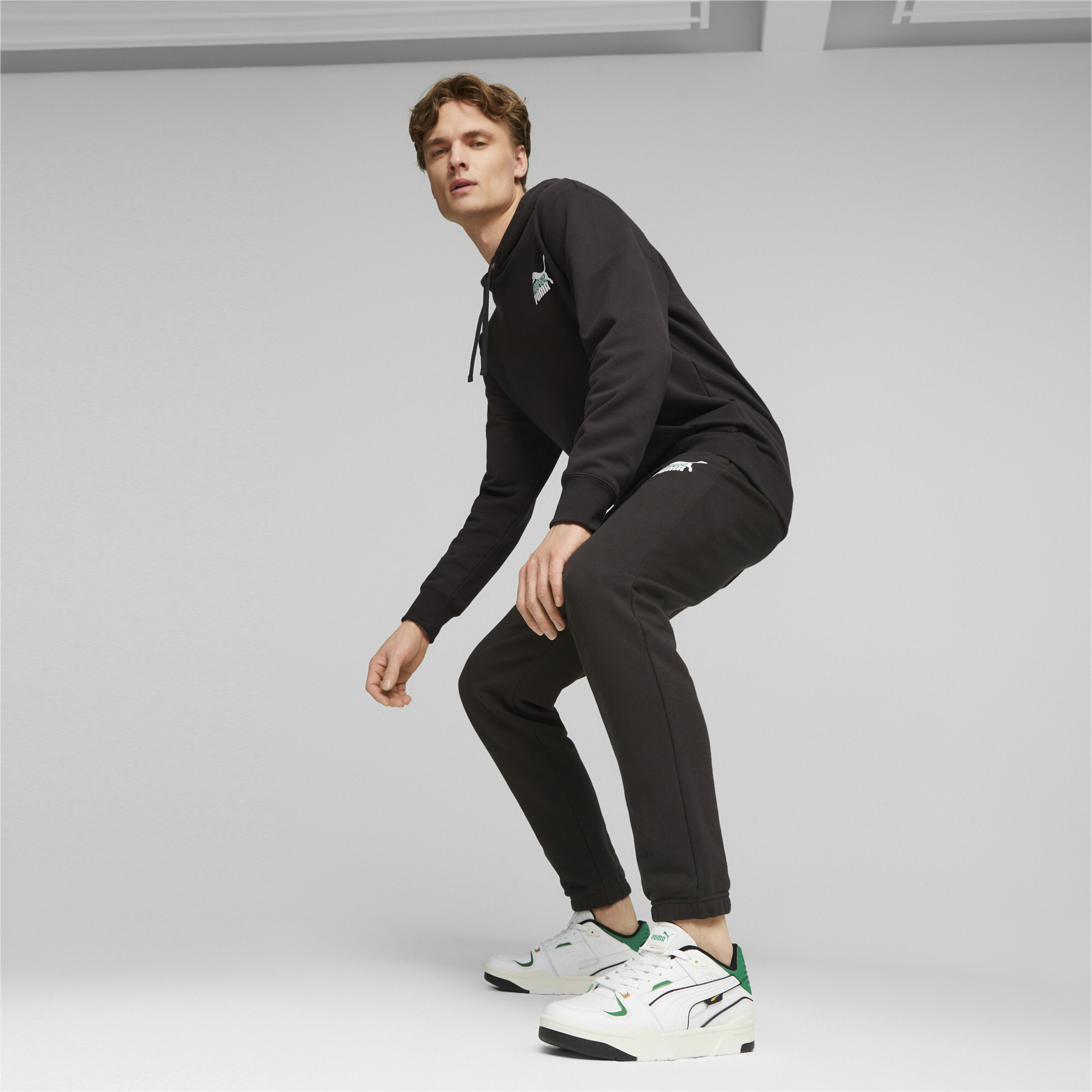 Men's PUMA Slipstream Bball Sneakers In 20 - White, Size EU 42.5